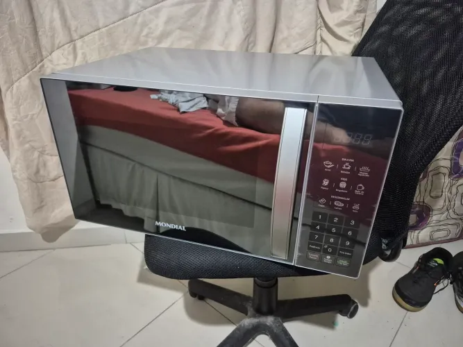 Microondas Mondial 34L Espelhado 127V NOVO!