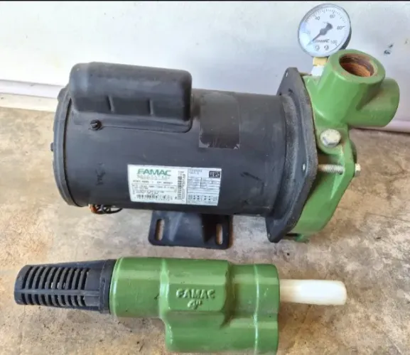 MOTOBOMBA FAMAC de 1 CV Monoestágio FIG usada pouco tempo e BEM CONSERVADA
