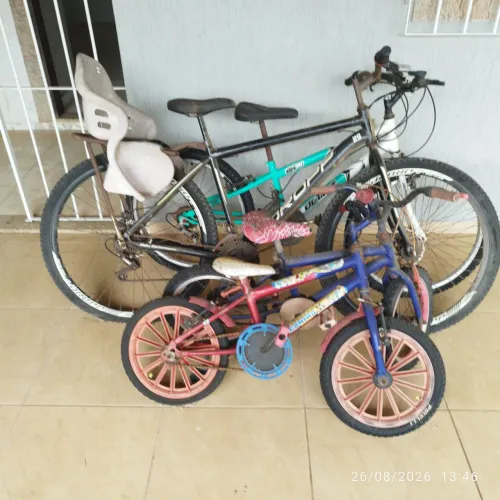4 Bicicletas aro 29, 21 e 14.