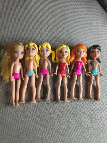6 bonequinhas Polly antigas 