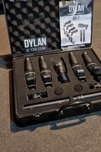Kit DD7 Dylan 7 Microfones para Bateria Acústica