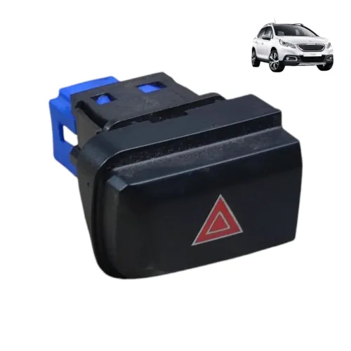 Botão Pisca Alerta Peugeot 2008 1.6 Thp 2015 A 2020 Preto