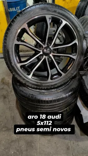 aro 18 audi pneus 80% semi novas <br><br>2700$
