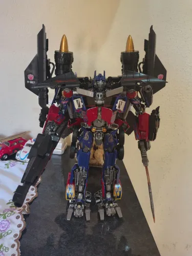 Transformers Optimus prime Black mamba+ kit upgrade jetpower leia a descrição!!!