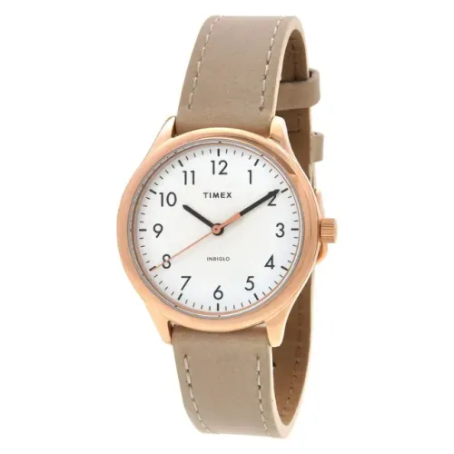 Relógio Timex Easy Reader TW2T72400 Feminino Original Couro Indiglo 32mm | Novo | Full Set