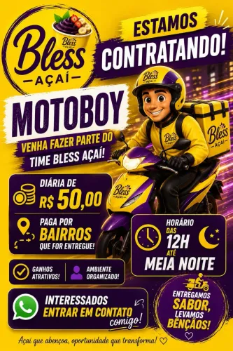 Vaga para entregador!