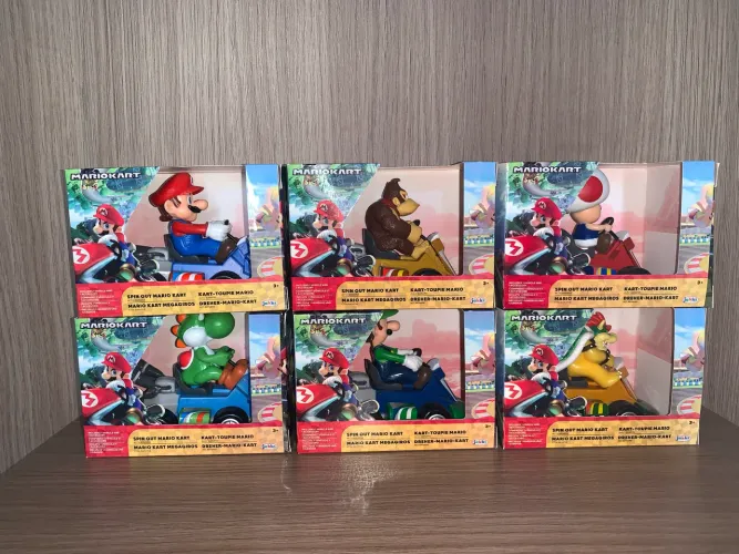 Mario kart brinquedo lote 6 