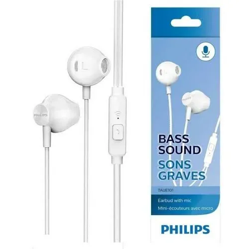 Fone de Ouvido Philips Original Taue101 Branco *ENTREGA GRÁTIS*