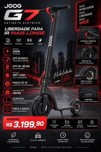 Patinete elétrico G7 Joog