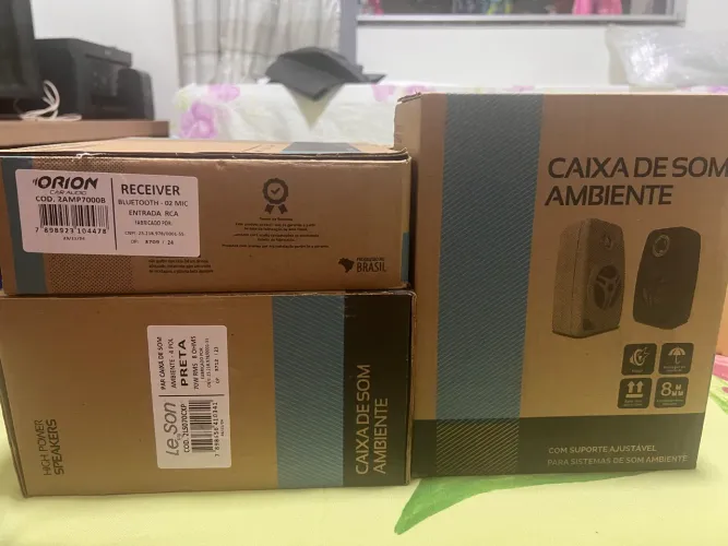Kit de Som Ambiente Orion RC7000 + 4 Caixas Le Son
