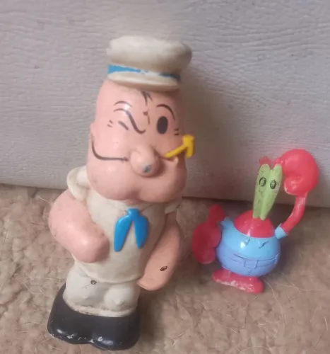 Boneco Popeye e Sirigueijo