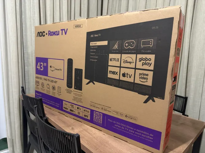 TV smart Lacrada 43 polegadas com nota fiscal garantia da loja