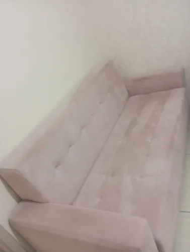 Sofá rosê feito sob medida (boa qualidade)