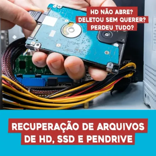 Recuperação de HD, SSD e Pendrive
