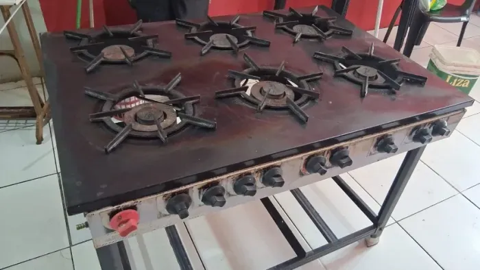 FOGAO INDUSTRIAL 06 BOCAS BX PRESSÃO ITAJOBI