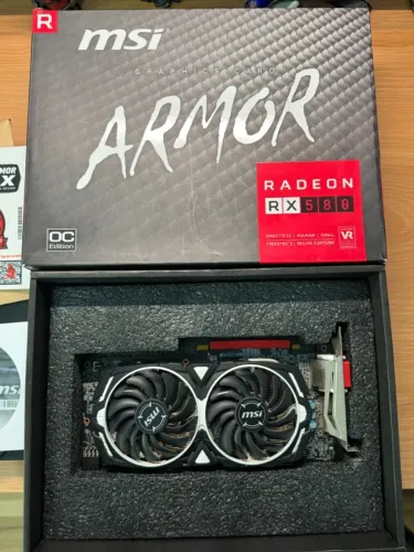 MSI Placas gráficas VGA RX 580 ARMOR 8G OC