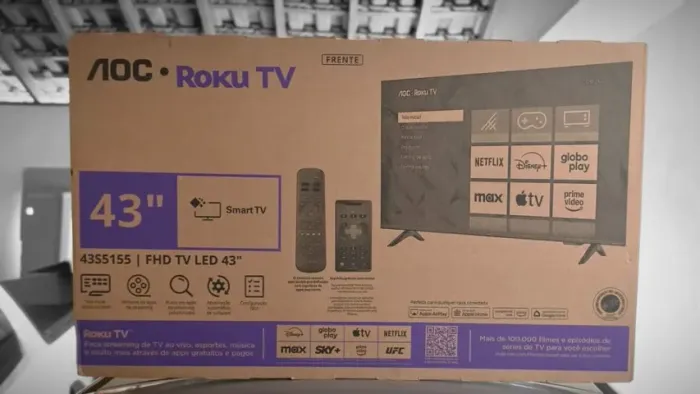 Smart TV AOC 43' Full HD Roku TV