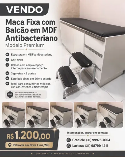 Maca Fixa Premium para clínicas