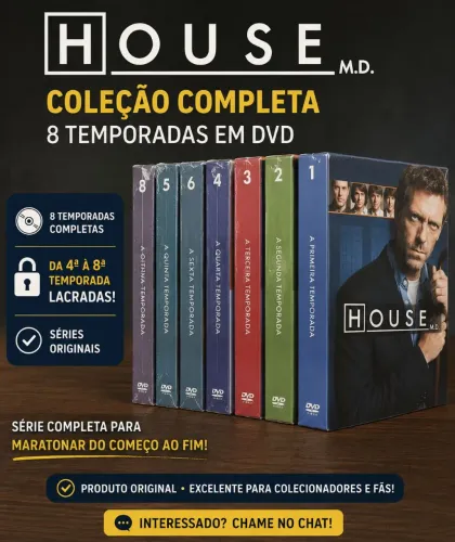 House MD - As 8 temporadas em DVD
