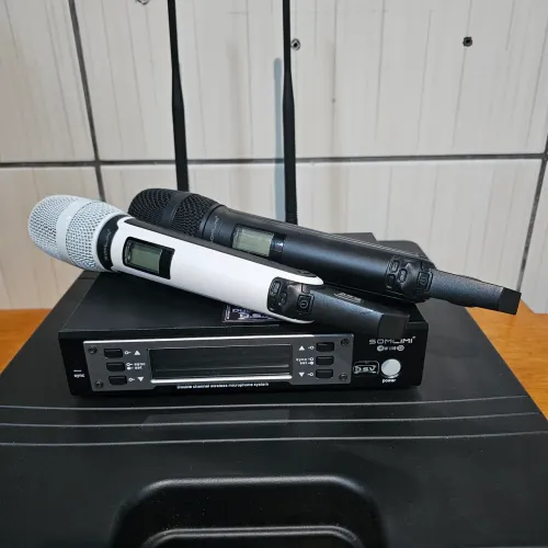 MICROFONE SEM FIO SOMLIMI EW135G4 2 BASTÕES, KIT COMPLETO COM CASE MALETA