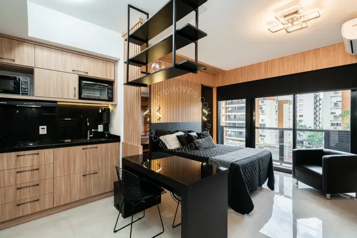 Apartamento Studio mobiliado para alugar no Boa Vista com 1 quarto (1 suíte)