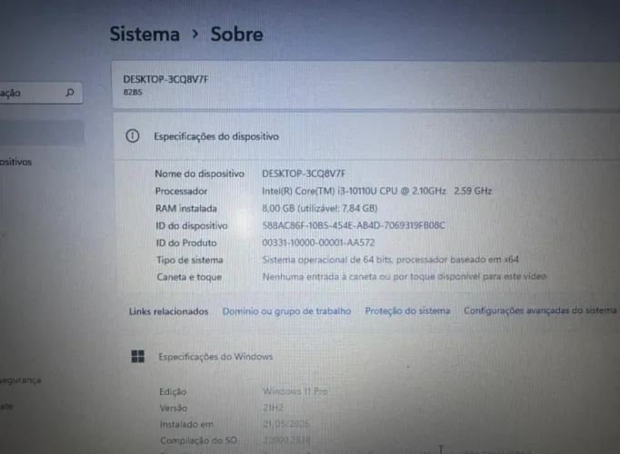 Notebook Lenovo 
