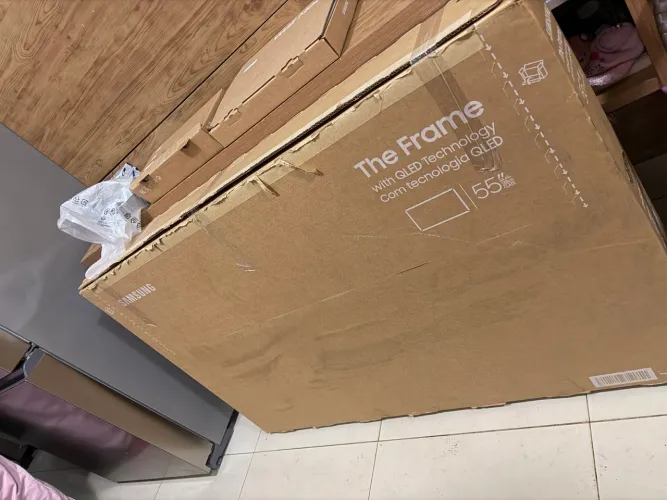 Tv smart nova na caixa 55 Samsung The Frame QLED modelo nov 120hz de atualização 