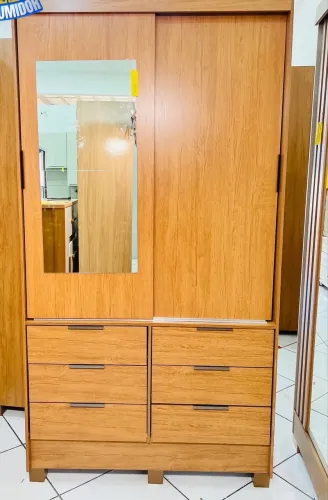 Guarda roupa solteiro com espelho 12x sem juros