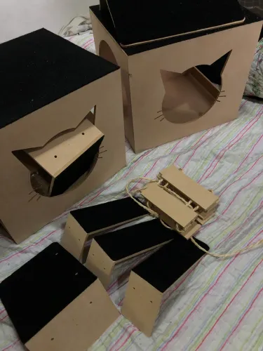 Playground Gatil 10 Peças MDF