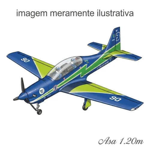 kit aeromodelo tucano t27 120cm de envergadura para montar somente FUSELAGEM em isopor