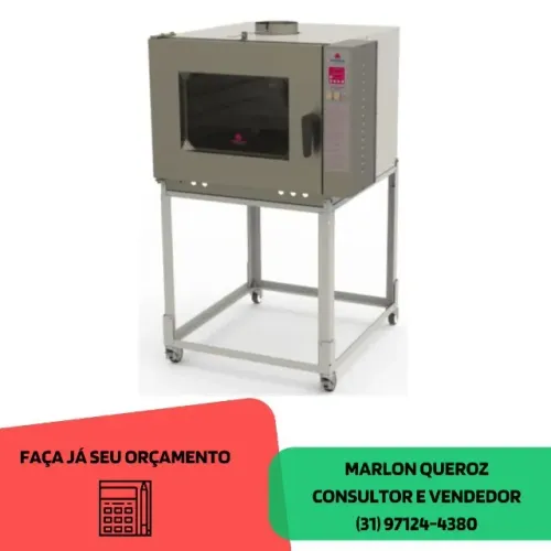 Forno Turbo 5 Esteiras a Gás Progás