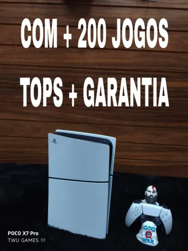 PS5 + garantia + 200 jogos tops