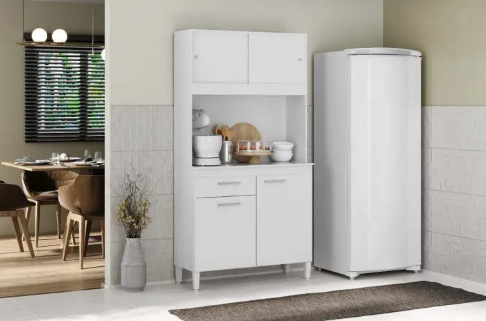 Kit Cozinha Ceará com 4 Portas e 1 Gaveta - Design Moderno | Entrega Imediata