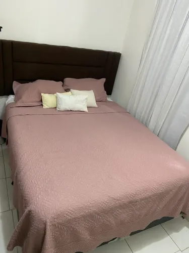 Cama Queen Probel Romance Soft + Box Bipartido + Cabeceira