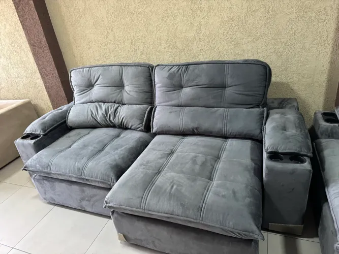 SOFA LUIZZI LIVERPOOL 4 LUGARES - RETRÁTIL E RECLINÁVEL