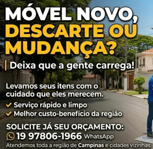 Carretos mudanças e descarte