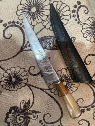 Faca para churrasco rústica 