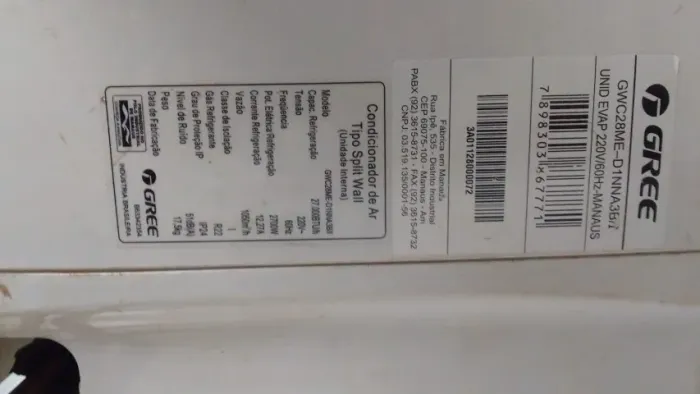 AR CONDICIONADO SPLIT GREE 27.000 BTU/h ? 220V
