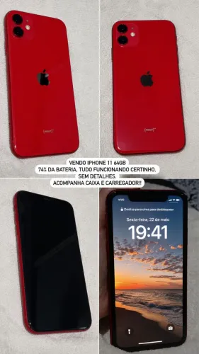 Vendo Iphone 11 64gb RED