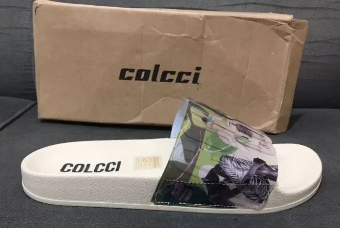 Chinelo Slide Colcci Bianca Bege Leblanc - número 37/38 - NOVO