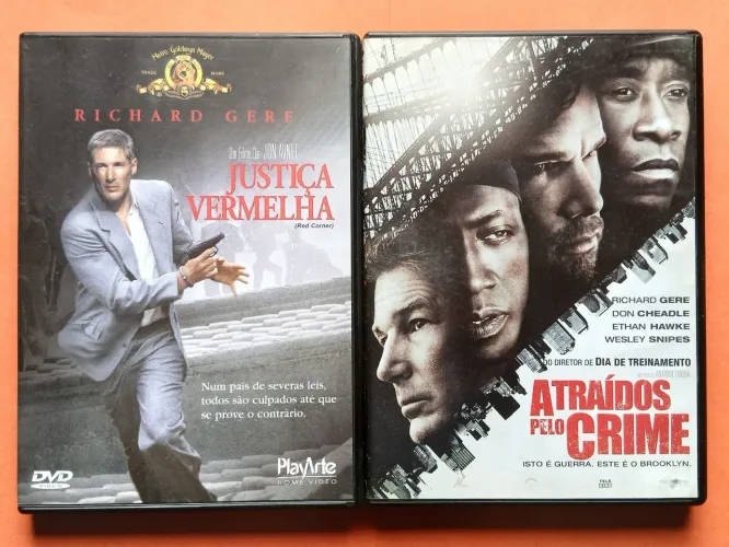 Dvd Justiça Vermelha + Atraídos Pelo Crime