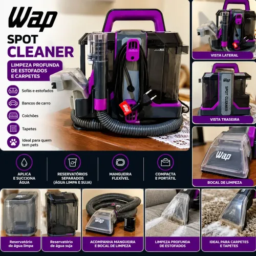 Extratora WAP Spot Cleaner - Limpeza de Sofás e Estofados
