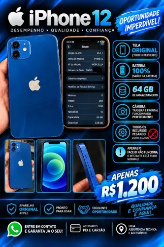 iPhone 12 no precinho todo bom