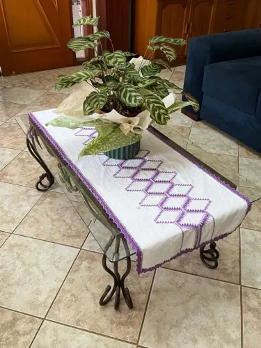 Mesa de Centro de ferro e tampo de vidro