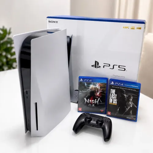 PS5 MÍDIA FÍSICA + CONTROLE + JOGOS