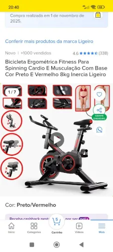Bicicleta ergometrica Fitines para spinning