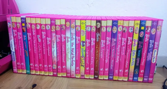 30 DVDS Filmes Barbie - Originais