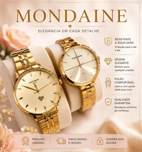Relógio Mondaine feminino