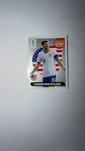 Figurinha Extra Sticker Christian Pulisic Prata