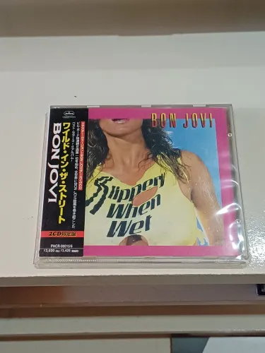 CDs Bon jovi Slippery When Wet e New Jersey duplo JP. Raríssimos.